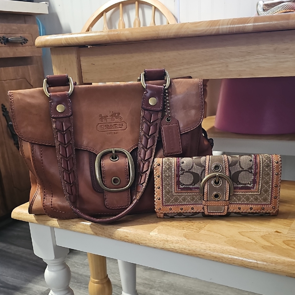 Coach Tattersall Burnished Amber